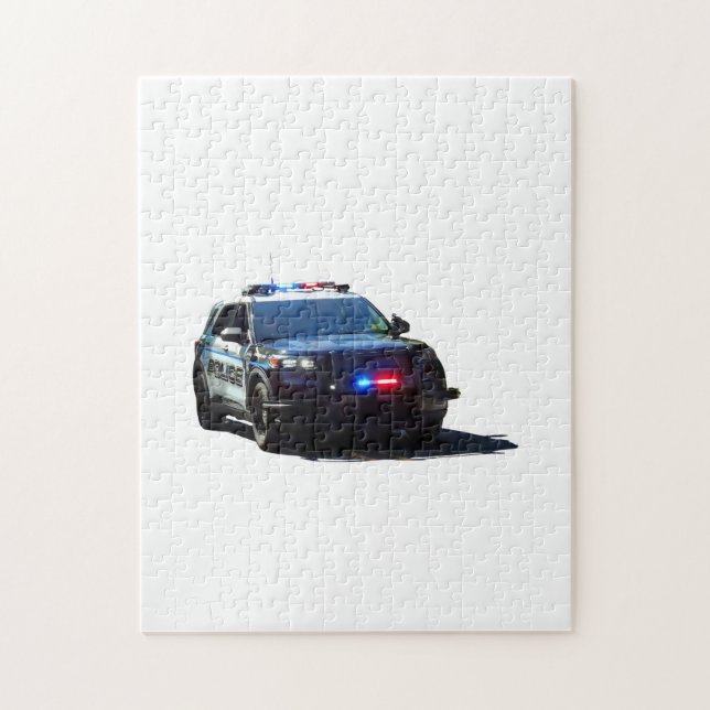 Police Car Jigsaw Puzzle (Vertical)