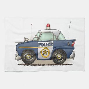 Police Car Police Crusier Cop Car Kitchen Towel