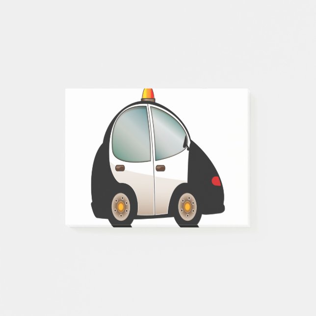 Police Car Post-it Notes (Front)