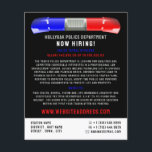 Police Car Siren, Police Officer Law Recruitment Flyer<br><div class="desc">Police Car Siren,  Police Officer Law Recruitment Flyer by The Business Card Store.</div>