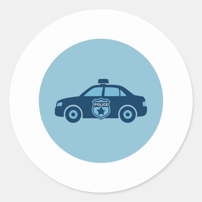 Police Car Sticker  (Front)