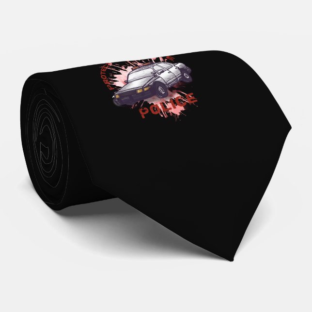 Police Car Tie (Rolled)