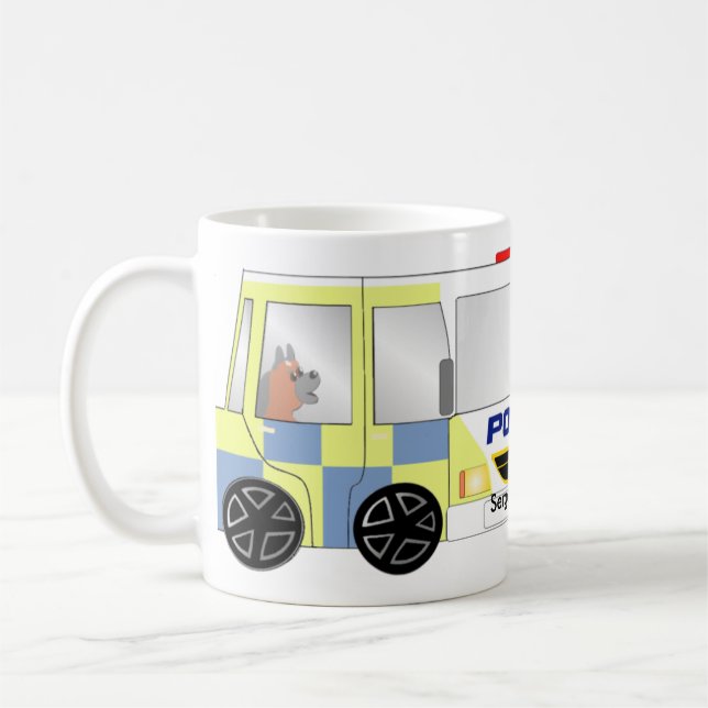 Police Car UK Coffee Mug (Left)