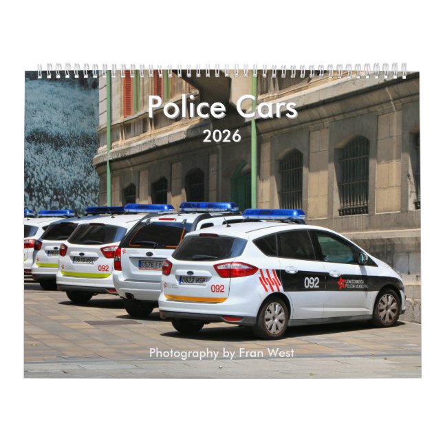 Police Cars 2026 Calendar (Cover)