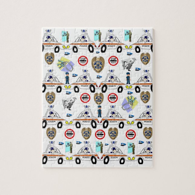 Police Cars Jigsaw Puzzle Daisy (Vertical)