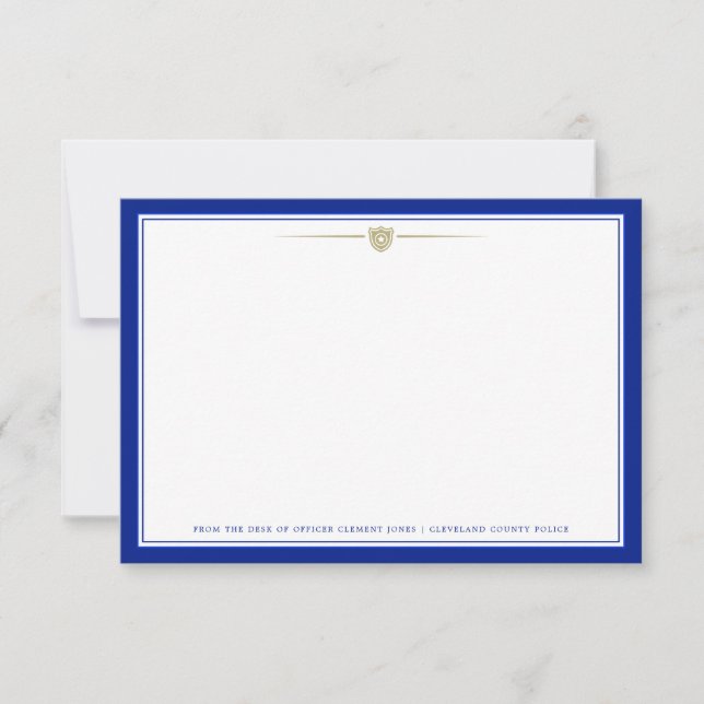 Police | Carte de correspondance simple (Devant)