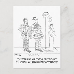 Police Cartoon 0271 Postcard