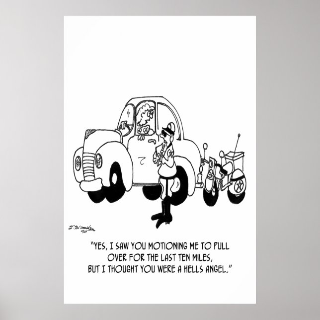 Police Cartoon 6202 Poster (Front)