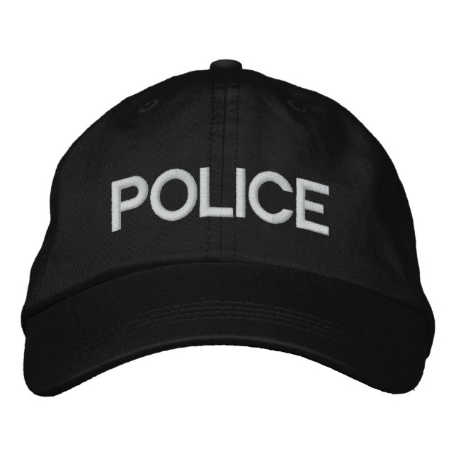 POLICE Casquette ajustable personnalisée (Devant)
