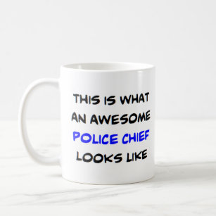police chief, awesome coffee mug