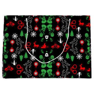 Police Christmas Decorative Large Gift Bag
