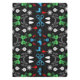 Police Christmas Decorative Tablecloth