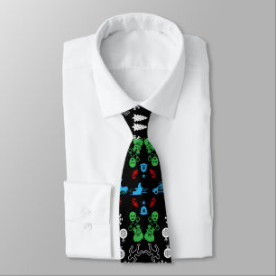 Police Christmas Decorative Tie