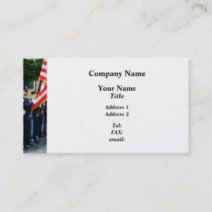 Police Colour Guard - Platinum Finish Business Card
