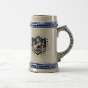 Police Crest Beer Stein