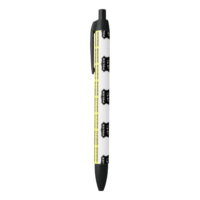 Police Crime Scene Black Ink Pen (Top (Vertical))