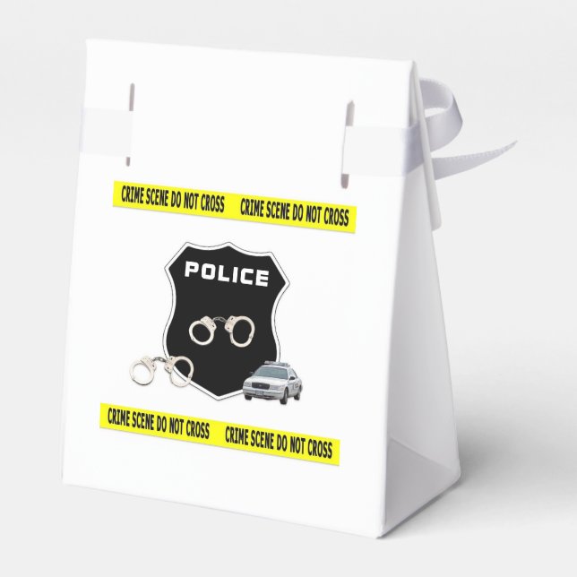 Police Crime Scene Favor Box (Back Side)