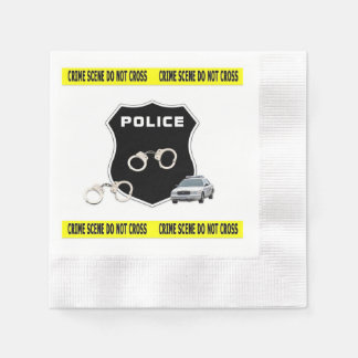 Police Crime Scene Napkin
