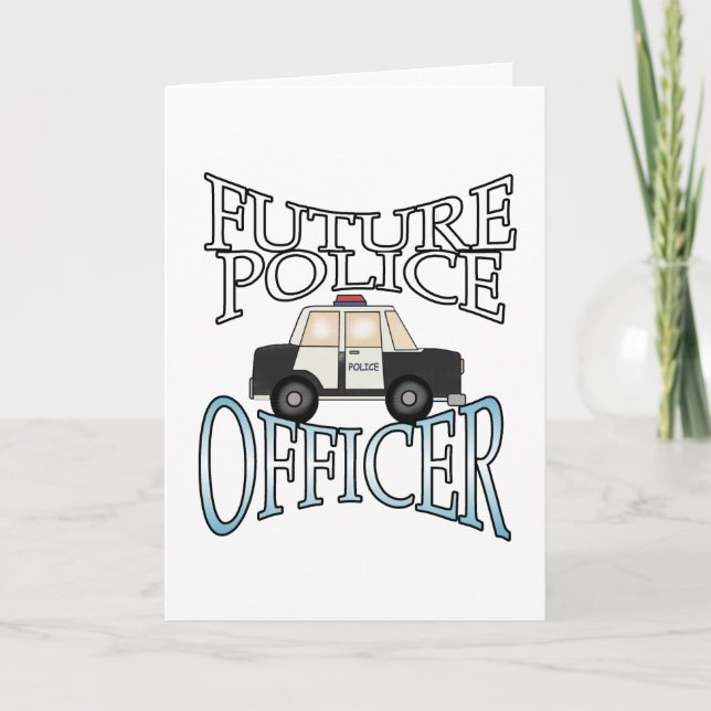 Police Cruiser Future Police Officer Card (Front)