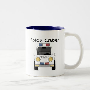 Police Cruiser Tshirts and Gifts Two-Tone Coffee Mug
