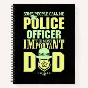 Police Dad   Law Enforcement   Father's Day Notebook