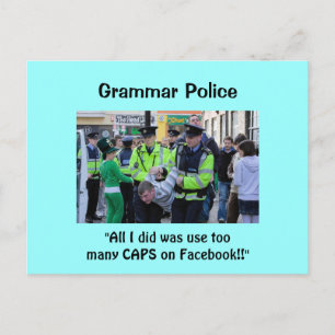 Police de Grammaire - Cartes postales