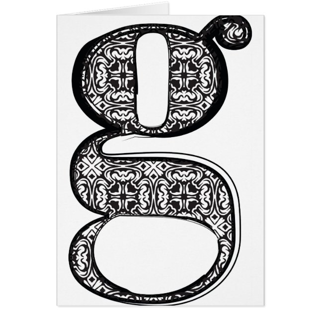 Police de mode, lettre g (Devant)