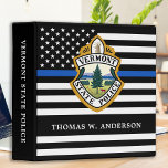 Police Department Custom Logo Law Enforcement  Binder<br><div class="desc">Thin Blue Line Police Department 3 ring binder - American flag in Police Flag colors, modern black and blue design . Customize with your department logo, and personalize with police officers name. This personalized law enforcement binder is perfect for police departments and law enforcement . COPYRIGHT © 2020 Judy Burrows,...</div>