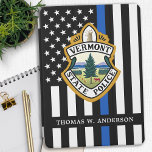 Police Department Custom Logo Law Enforcement  iPad Pro Cover<br><div class="desc">Thin Blue Line Police Department iPad Pro Cover - American flag in Police Flag colours, modern black and blue design . Customize with your department logo, and personalize with police officers name. This personalized law enforcement iPad pro cover is perfect for police departments and law enforcement . COPYRIGHT © 2020...</div>