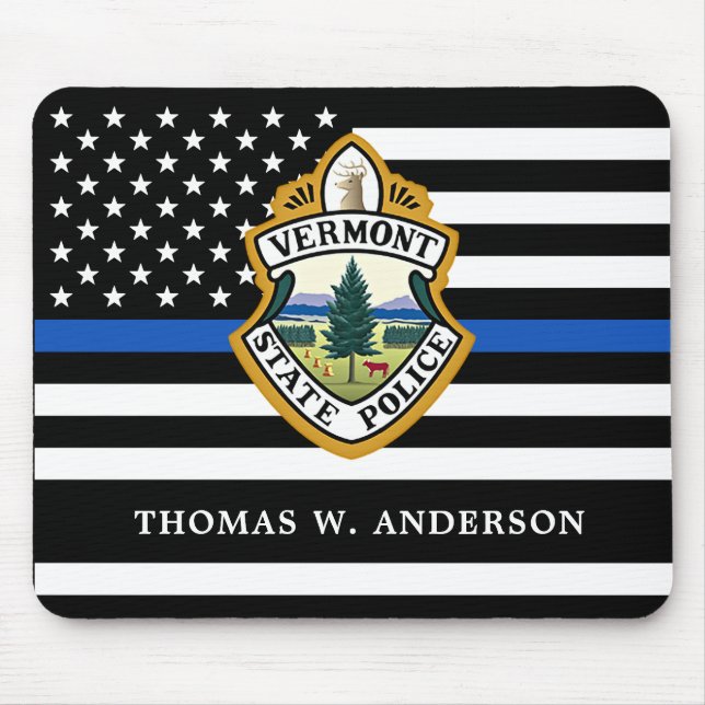 Police Department Custom Logo Law Enforcement  Mouse Pad (Front)