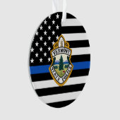 Police Department Custom Logo Name Law Enforcement Ornament (Front)
