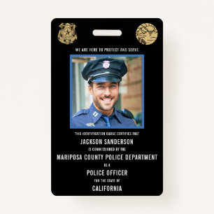 Police Department Law Enforcement Employee ID Badge