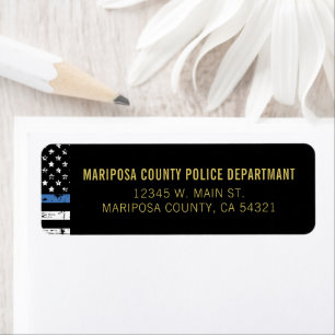 Police Department Law Enforcement Return Address
