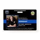 Police Department Personalized Photo Officer ID