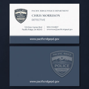 Police Detective Business Card