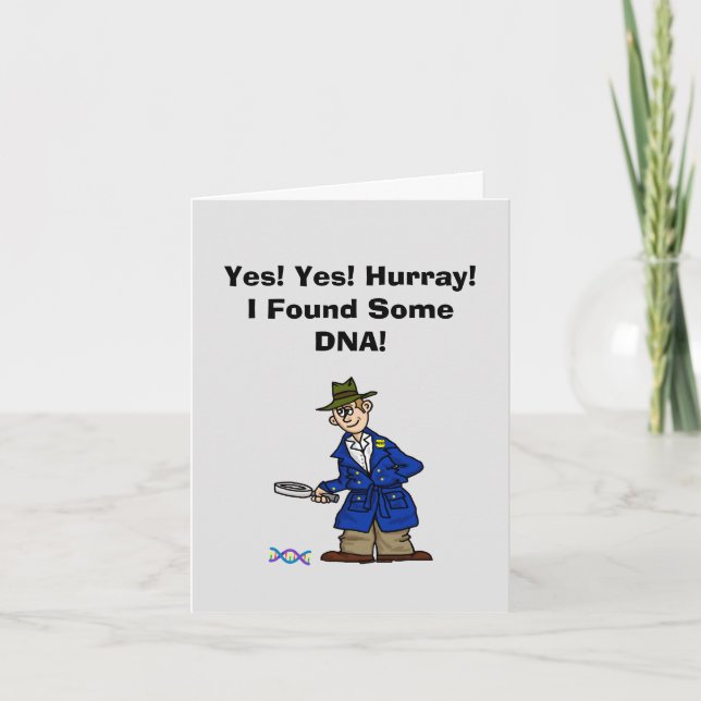 Police Detective DNA Day Card (Front)