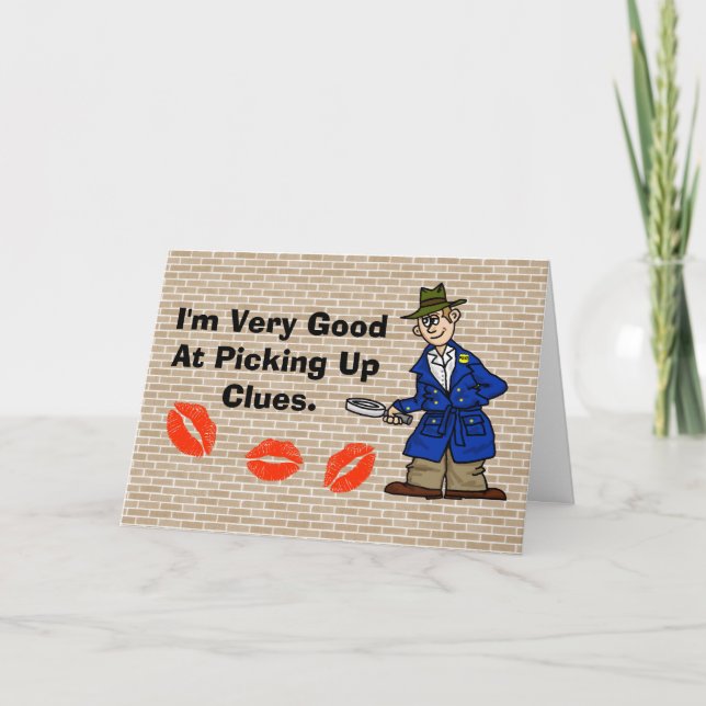 Police Detective Valentine's Day Card (Front)
