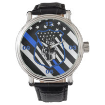Police Dog Blue Line Watch