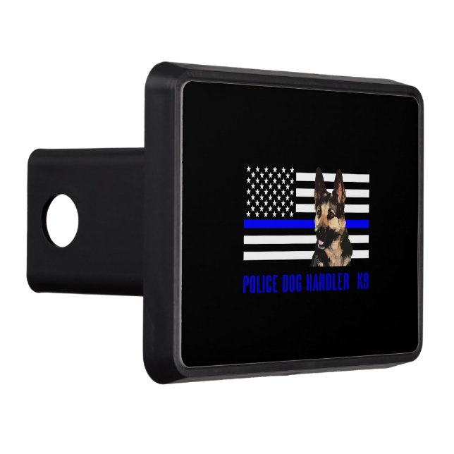 Police Dog Handler Trailer Hitch Cover (Right)