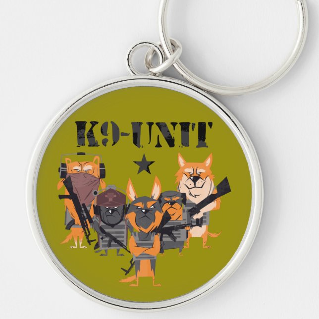 Police Dogs K9 Unit Keychain (Front)