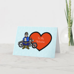 Police drôle Carte Saint Valentin