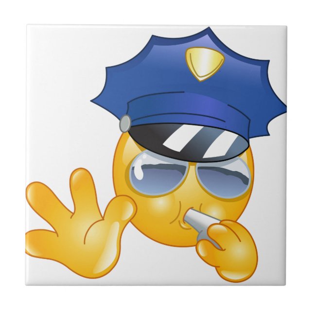 police emoji tile (Front)