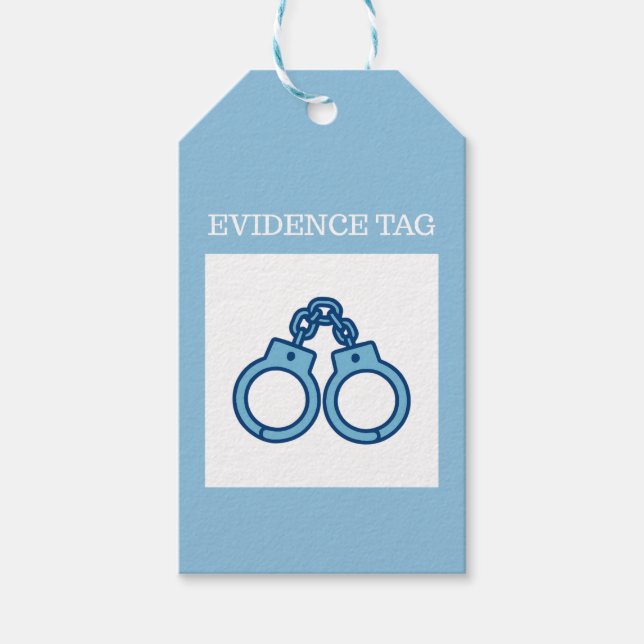 Police Evidence  Gift Tags (Front)
