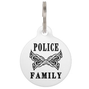 Police Family Tattoos Pet Tag