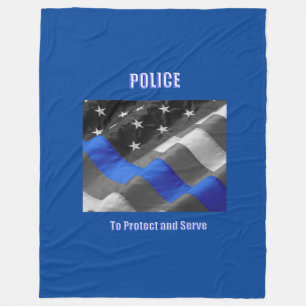 Police Fleece Blanket