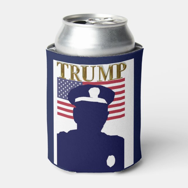 POLICE FOR TRUMP CAN COOLER (Can Front)
