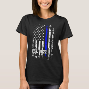 Police Graduation Back Print USA Police Academy 20 T-Shirt