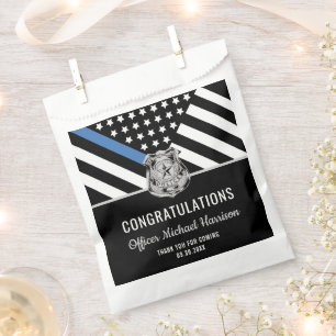 Police Graduation Blue Line Flag Law Enforcement Favour Bag