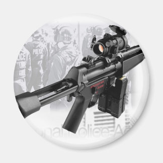 Police Gun Magnet