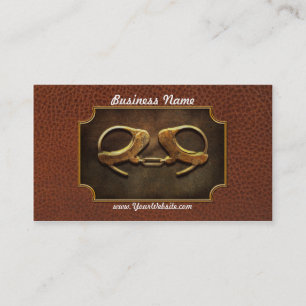 Police - Handcuffs aren't always a bad thing Business Card